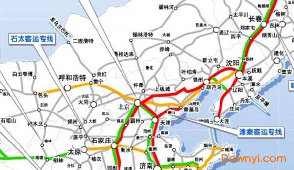 中国2021年高铁线路规划图 截图1