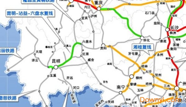 中国2021年高铁线路规划图 截图2