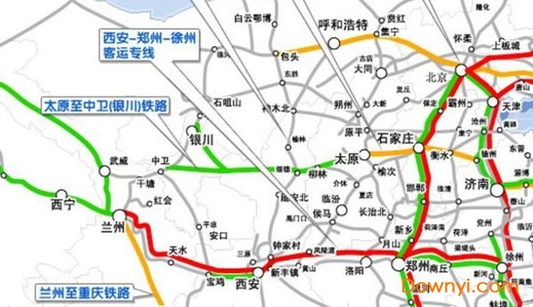 中国2021年高铁线路规划图 3