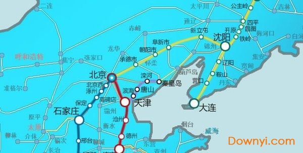 中国高速铁路线路图高清版