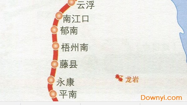 南广高铁线路图 1