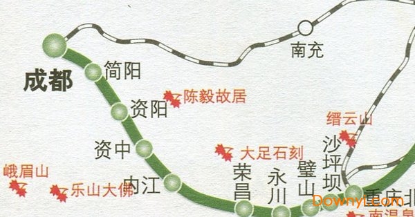 沪汉蓉高铁线路图 截图1