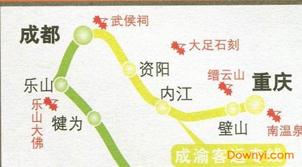 成贵高铁线路图站点图 0