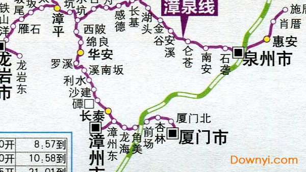 福建省铁路地图高清版
