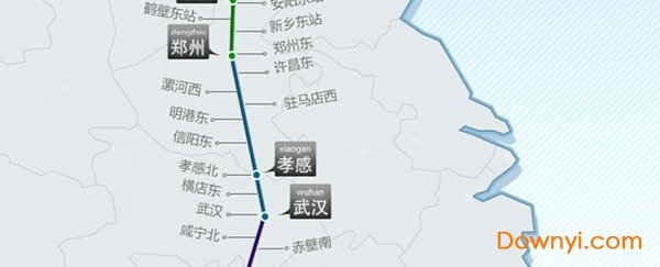 京广高铁线路图高清版 1
