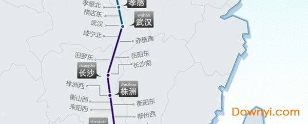 京广高铁线路图高清版 2