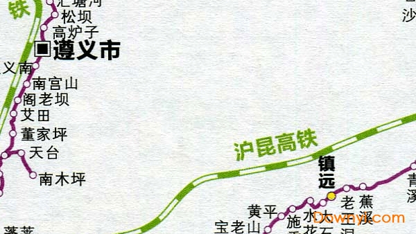 貴州省鐵路地圖高清版 截圖0