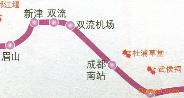 成绵乐城际铁路线路图 截图2
