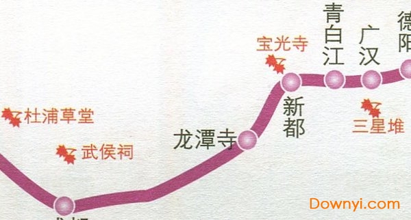 成绵乐铁路客运专线图
