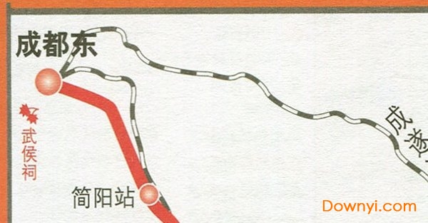 成渝城际铁路线路图 截图0