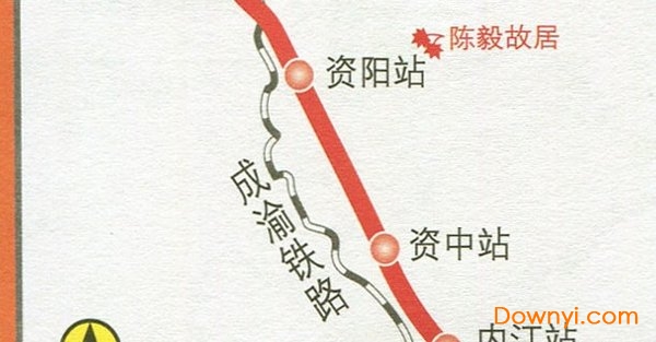 成渝城际铁路线路图 截图2