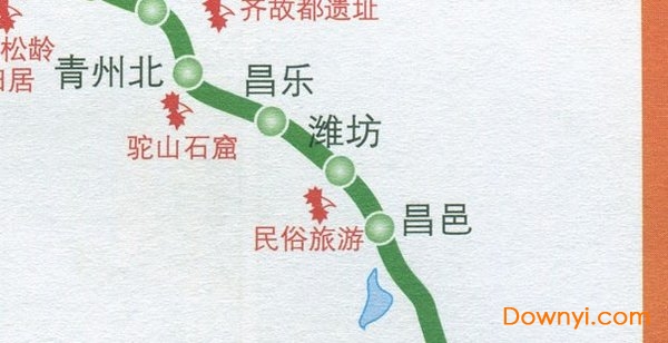 济青客运专线线路图 2