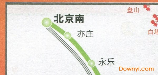 京津城际铁路线路图 截图0