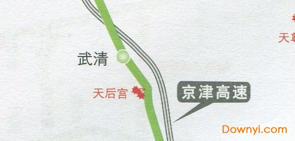 京津城际铁路线路图 截图2
