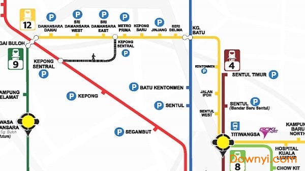 吉隆坡地铁线路大图 1