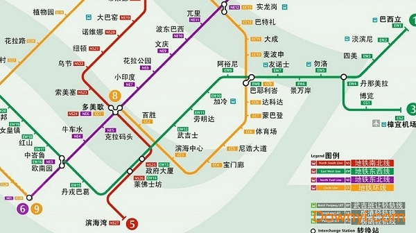 新加坡地铁图中文版 高清版0