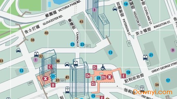 铜锣湾街道地图 截图1