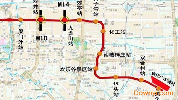 北京地铁7号线路图最新版 0
