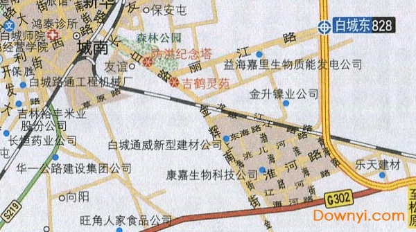吉林省白城地图全图  1