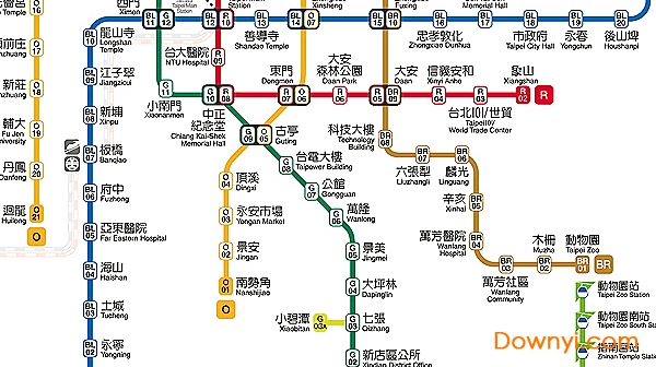 台北地铁图大图 高清版0