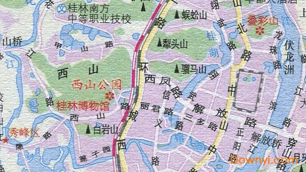 桂林旅游交通路线地图 高清版0