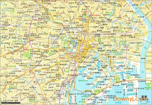 日本东京地图高清中文版 免费版