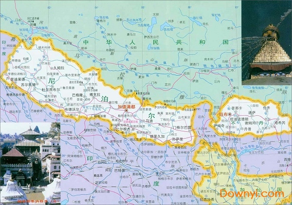 不丹地图高清版大图 截图0