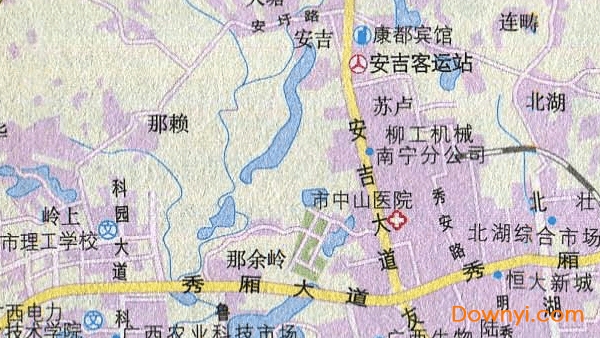 南宁旅游交通地图高清版 免费版0