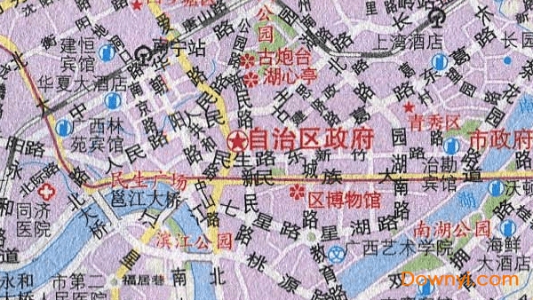 南宁旅游交通地图高清版
