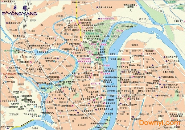 朝鲜平壤地图高清版 免费版0