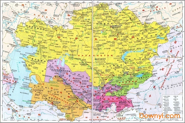 土库曼斯坦地图全图 高清免费版0
