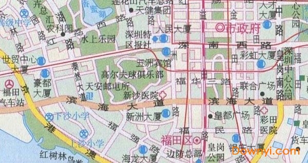 深圳旅游地圖高清版