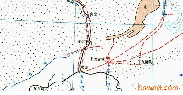 罗布泊行车路线图