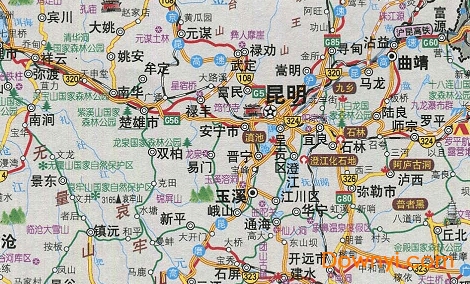 云南旅游地图高清版大图