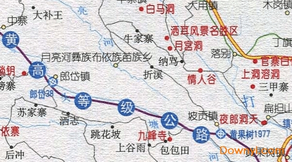 贵州黄果树地图高清版 截图1
