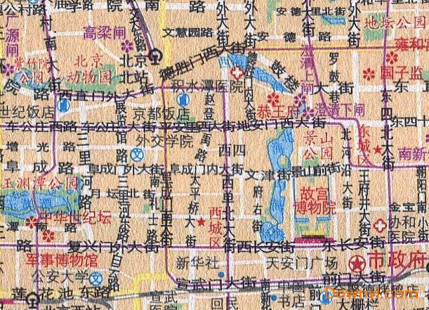 北京旅游线路地图高清版 最新版0