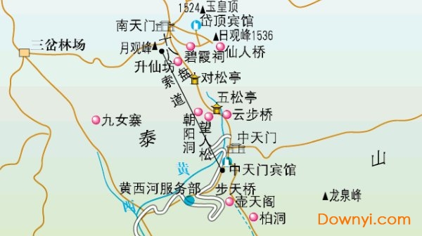 泰山景区地图 高清版0