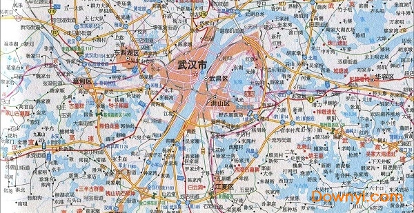 武汉旅游交通地图免费版 中文版0
