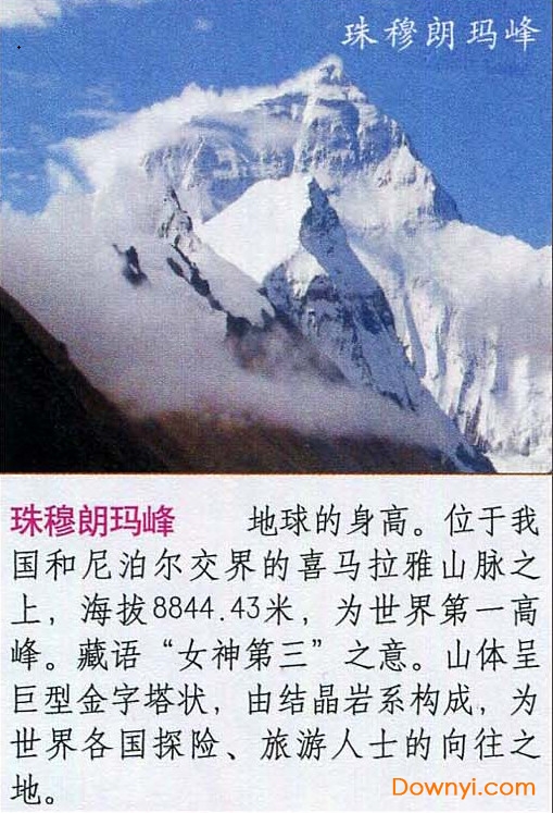 珠穆朗玛峰地图全图下载