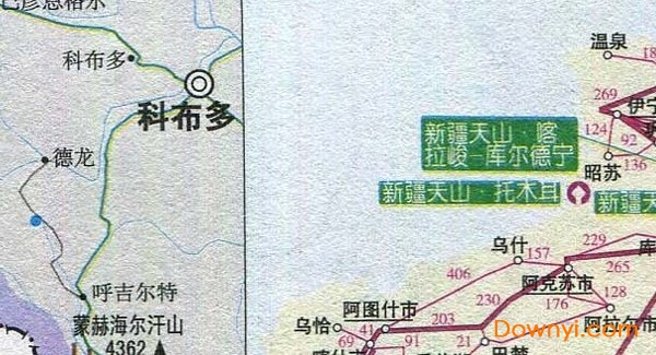 新疆东部旅游地图 免费版2