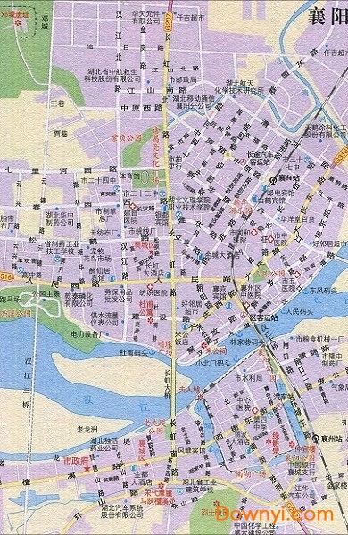 襄阳市区交通图中文版 免费版0