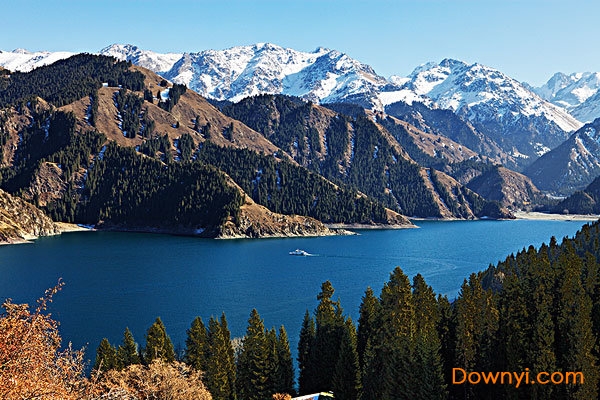 天山天池景区地图