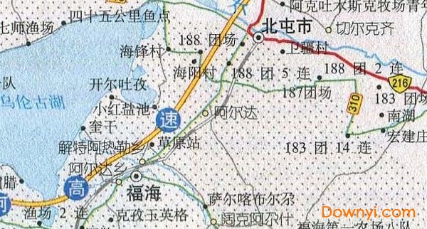 阿勒泰附近旅游地图 免费版3