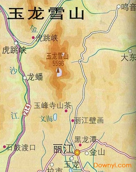 云南玉龙雪山旅游路线图高清版 0