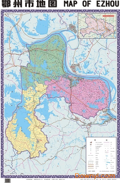 湖北鄂州地图全图 中文免费版0