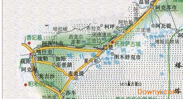 香妃墓旅游地图高清版 免费版0
