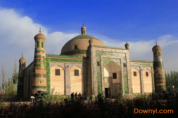 新疆喀什香妃墓旅游地图