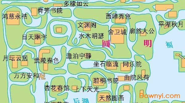 圆明园高清地图电子版 大图版0