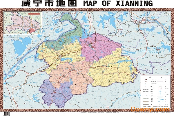 咸宁地图全图