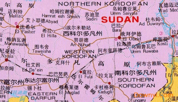 苏丹地图中文版 截图1